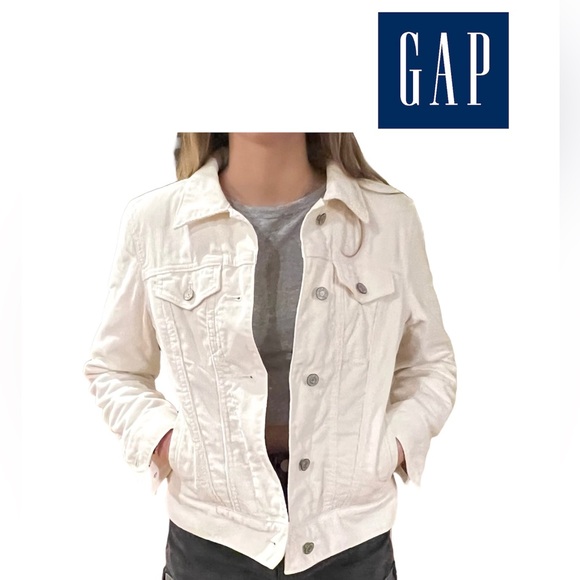 Gap cream corduroy jacket Sherpa lined size xs coat - Picture 4 of 5